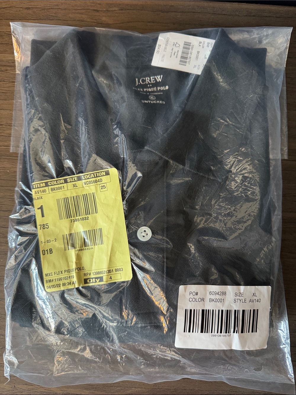 J. Crew Men's Black Polo-Style Lightweight Jacket